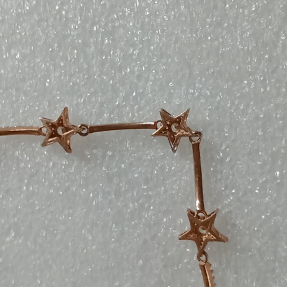 Sterling Silver Stamped, Rose Gold Choker #349 - Picture 7 of 13